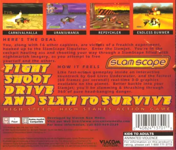 Slamscape (US) box cover back